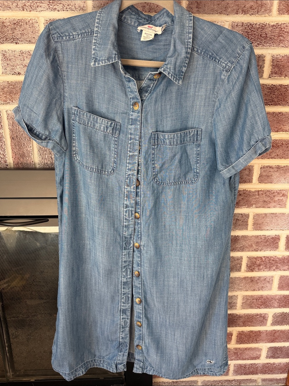 Vineyard Vines Light Blue Denim Shirt Dress